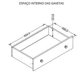 Cômoda Infantil 3 gavetas e 1 porta Retrô com puxador redondo Branco com Carvalho