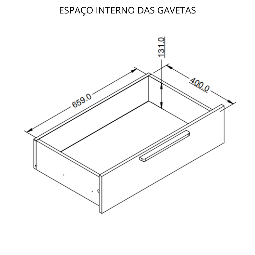 Cômoda para Quarto Infantil Quater Linha Retrô 3 gavetas Branco com Carvalho