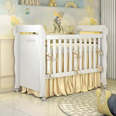 Berço Americano Mini Cama Provençal Lisa Branco Carolina Baby