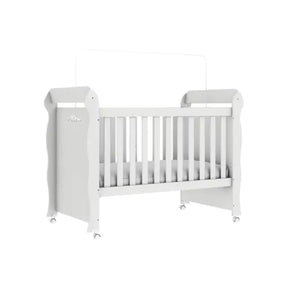 Berço Americano Mini Cama Provençal Lisa Branco Carolina Baby